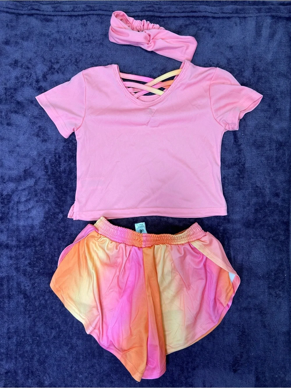 Body Glove Pink and Orange Girls Skort Set
